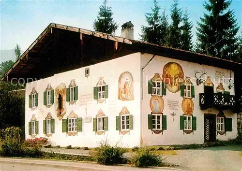 AK / Ansichtskarte Bad Kohlgrub Haus Zum Jager mit Wandfresken von Fr Zwink 1791 Motiv Nr 5124 Kat. Bad Kohlgrub
