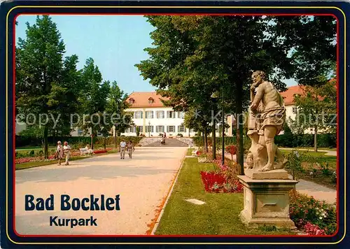 AK / Ansichtskarte Bad Bocklet Kurpark Denkmal Statue Bayerisches Staatsbad Kat. Bad Bocklet