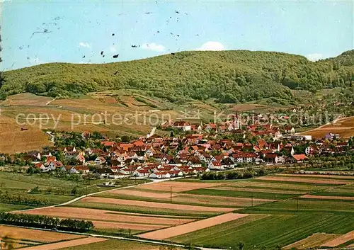AK / Ansichtskarte Ebringen Breisgau Blick vom Batzenberg im Hintergrund Schoenberg Schwarzwald Kat. Ebringen