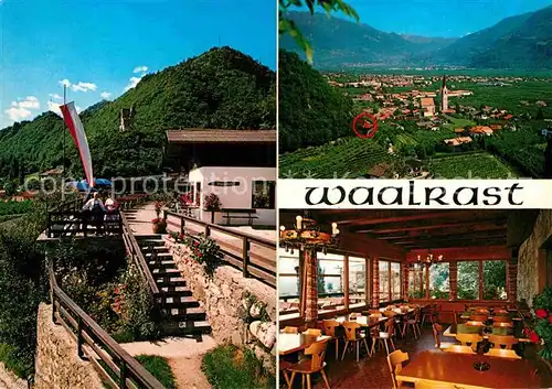 AK / Ansichtskarte Lana Meran Restaurant Waalrast Terrasse Fernblick Alpen Kat. Italien