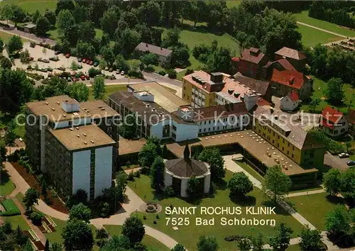 AK / Ansichtskarte Mingolsheim Sankt Rochus Klinik Schwefelbad Fliegeraufnahme Kat. Bad Schoenborn