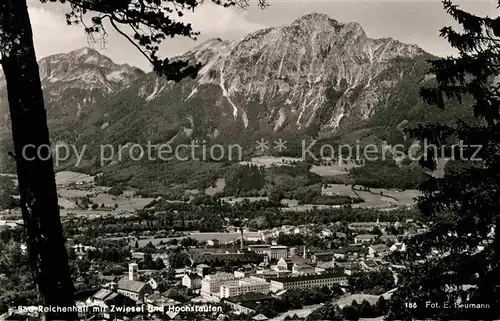 AK / Ansichtskarte Bad Reichenhall Panorama mit Zwiesel und Hochstaufen Kat. Bad Reichenhall