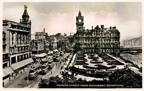 AK / Ansichtskarte Edinburgh Princes Street Monument Kat. Edinburgh