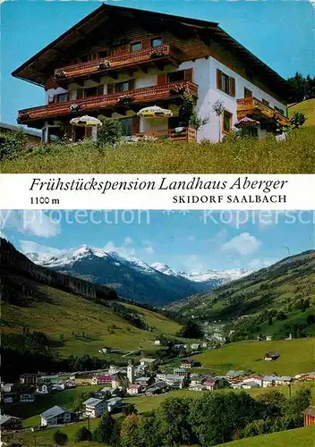 AK / Ansichtskarte Saalbach Hinterglemm Fruehstueckspension Landhaus Aberger Kat. Saalbach Hinterglemm