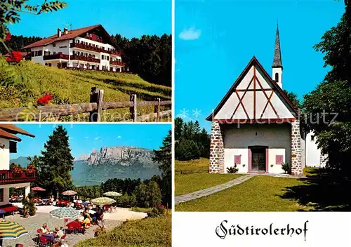 AK / Ansichtskarte Oberbozen Ritten Suedtirolerhof Kapelle Kat. Ritten Suedtirol