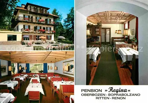 AK / Ansichtskarte Oberbozen Ritten Pension Regina Kat. Ritten Suedtirol