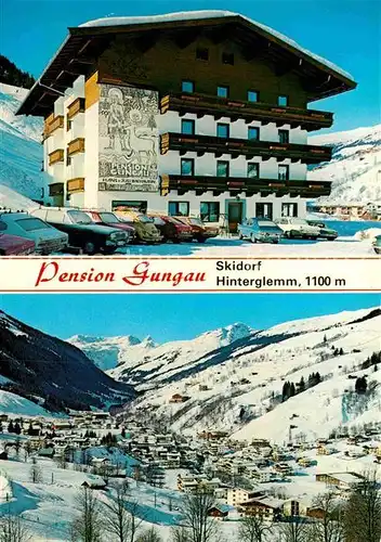 AK / Ansichtskarte Hinterglemm Saalbach Pension Gungau Winter