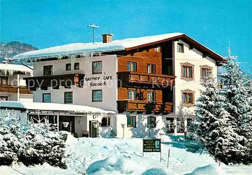 AK / Ansichtskarte Koessen Tirol Gasthof Cafe Sonneck Winter Kat. Koessen