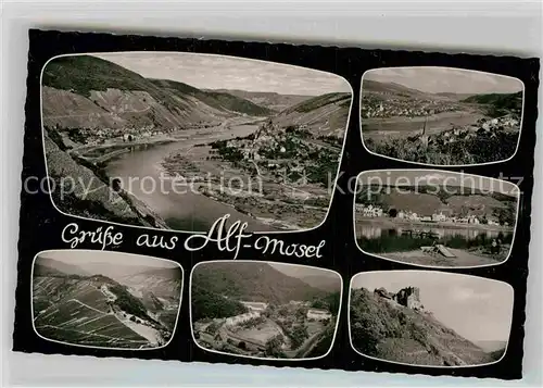 AK / Ansichtskarte Alf Mosel Panorama Teilansicht Burg Arras  Kat. Alf