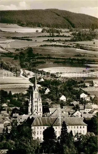 AK / Ansichtskarte Tann Rhoen Ortsansicht mit Kirche Kat. Tann (Rhoen)