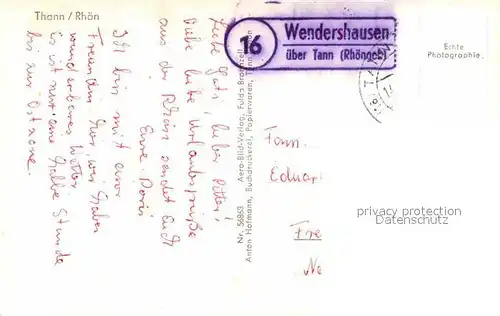 AK / Ansichtskarte Tann Rhoen Ortsansicht mit Kirche Kat. Tann (Rhoen)