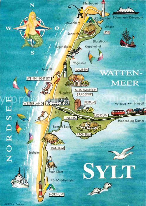 Insel Sylt Karte | Karte