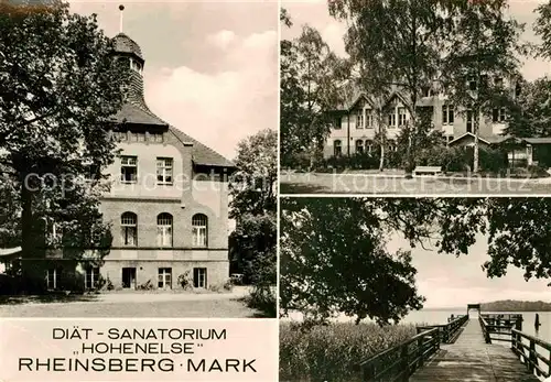 AK / Ansichtskarte Rheinsberg Diaet Sanatorium Hohenelse Kat. Rheinsberg