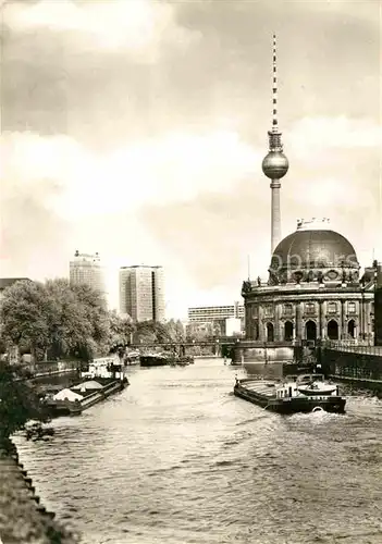 AK / Ansichtskarte Berlin Bodemuseum Fernsehturm Hauptstadt der DDR Kat. Berlin