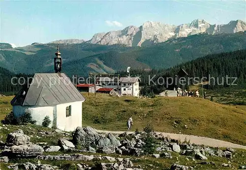 AK / Ansichtskarte Winklmoos Winkelmoos Bergkapelle mit Loferer Steinberge Kat. Reit im Winkl