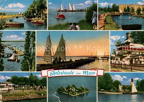 AK / Ansichtskarte Steinhude Meer Partien am Steinhuder Meer Hafen Insel Wilhelmstein