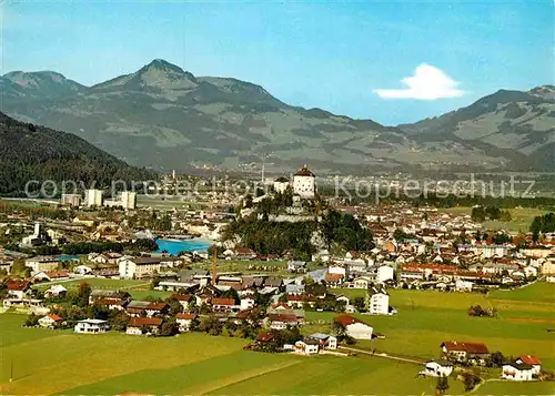 AK / Ansichtskarte Kufstein Tirol Panorama Blick gegen Spitzstein Fliegeraufnahme Kat. Kufstein