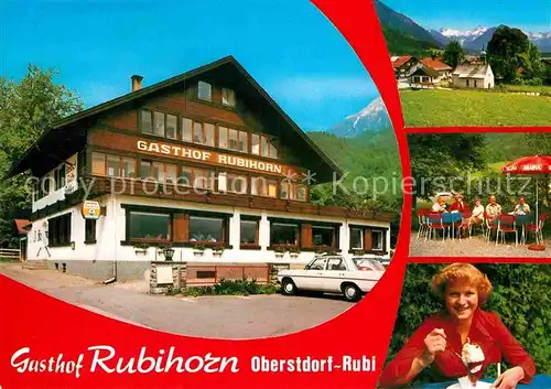 AK / Ansichtskarte Rubi Oberstdorf Gasthof Rubihorn