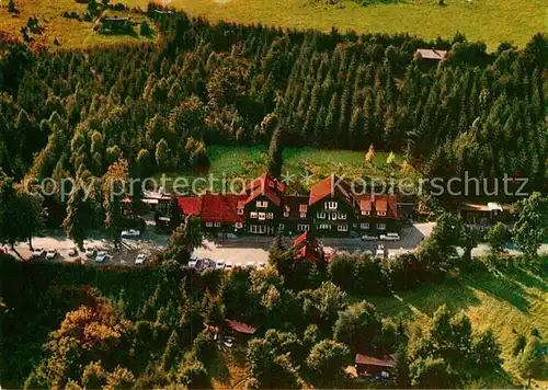 AK / Ansichtskarte Bischofsheim Rhoen Fliegeraufnahme Rhoenhaeuschen Kat. Bischofsheim a.d.Rhoen