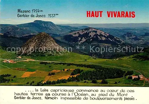 AK / Ansichtskarte Uzerche Mont Gerbier de Joncs Kat. Uzerche