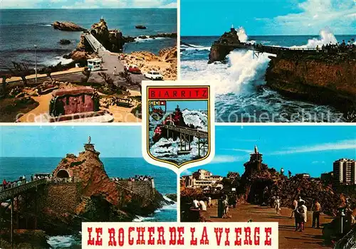 AK / Ansichtskarte Biarritz Pyrenees Atlantiques Vues diverses du Rocher de la Vierge Kat. Biarritz