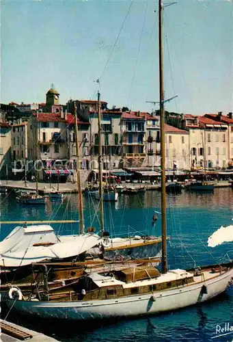 AK / Ansichtskarte Saint Tropez Var Coin du port et Quai Jean Jaures Cote des Maures Segelboot Kat. Saint Tropez