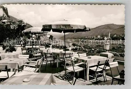 AK / Ansichtskarte Alf Mosel Hotel zum Anker Terrasse Kat. Alf