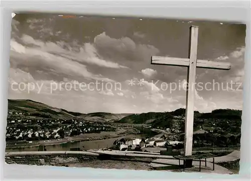 AK / Ansichtskarte Bullay Mosel Bergkreuz Panorama  Kat. Bullay