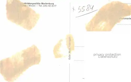 AK / Ansichtskarte Bullay Mosel Bildungsstaette Marienburg Kat. Bullay