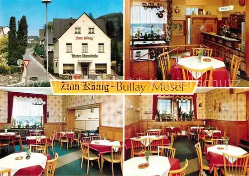 AK / Ansichtskarte Bullay Mosel Gasthaus zum Koenig Gastraeume Kat. Bullay