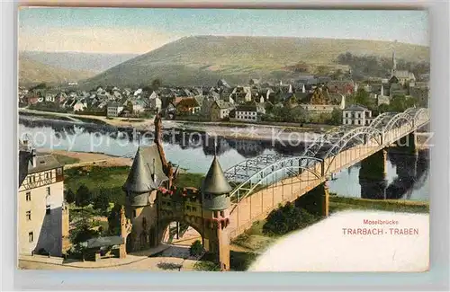 AK / Ansichtskarte Traben Trarbach mit Moselbruecke Kat. Traben Trarbach