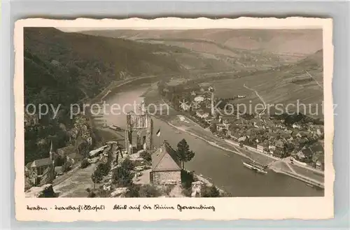 AK / Ansichtskarte Traben Trarbach Panorama mit Ruine Grevenburg Kat. Traben Trarbach