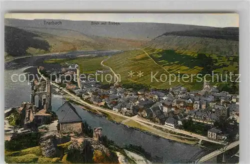 AK / Ansichtskarte Traben Trarbach Panorama mit Grevenburg Kat. Traben Trarbach
