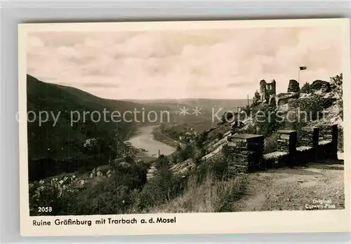 AK / Ansichtskarte Traben Trarbach mit Ruine Graefinburg Kat. Traben Trarbach
