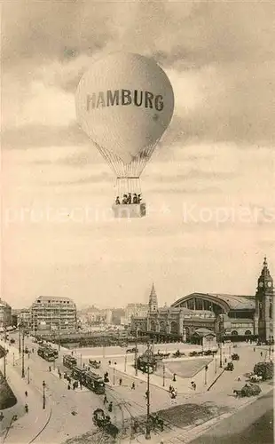 AK / Ansichtskarte Hamburg Heissluftballon  Kat. Hamburg