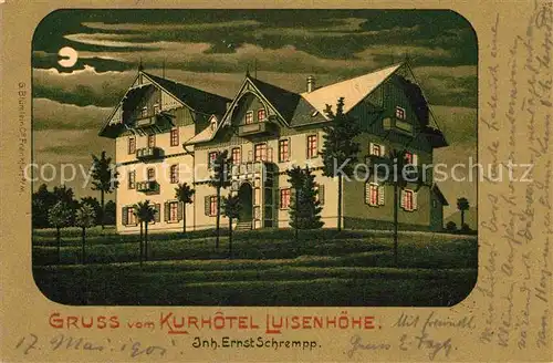 AK / Ansichtskarte Guenterstal Freiburg Kurhotel Luisenhoehe Kat. Freiburg im Breisgau