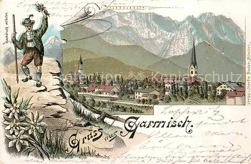 AK / Ansichtskarte Garmisch Partenkirchen Jaeger  Kat. Garmisch Partenkirchen