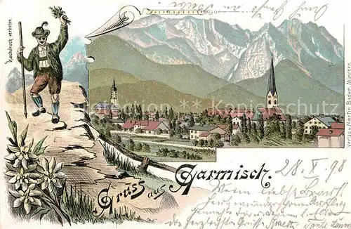 AK / Ansichtskarte Garmisch Partenkirchen Jaeger  Kat. Garmisch Partenkirchen