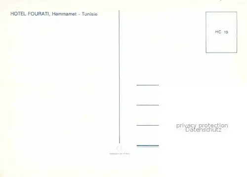 AK / Ansichtskarte Hammamet Hotel Fourati  Kat. Tunesien