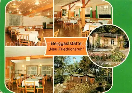 AK / Ansichtskarte Affalter Berggaststaette Neu Friedrichsruh Saal Gartenanlage Kat. Loessnitz