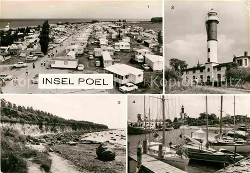 AK / Ansichtskarte Insel Poel Timmendorf Zeltplatz Leuchtturm Steilkueste Hafen Kat. Insel Poel