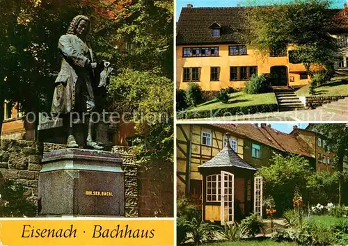 AK / Ansichtskarte Eisenach Thueringen Bach Denkmal Wohnhaus Garten Kat. Eisenach