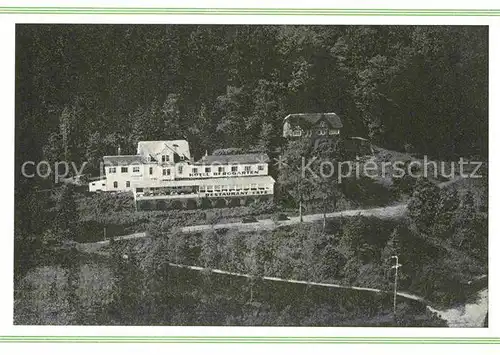 AK / Ansichtskarte Biedenkopf Waldhotel Berggarten Fliegeraufnahme Kat. Biedenkopf