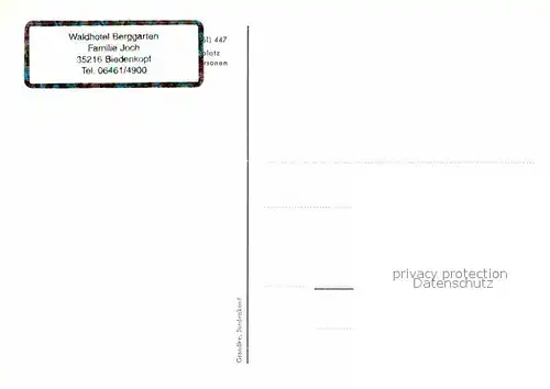 AK / Ansichtskarte Biedenkopf Waldhotel Berggarten Fliegeraufnahme Kat. Biedenkopf