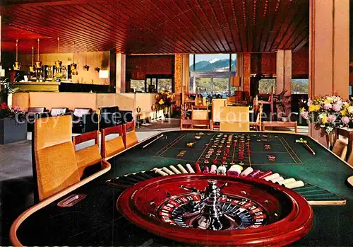 AK / Ansichtskarte Casino Spielbank Bad Wiessee Roulette Spielsaal mit Bar  Kat. Spiel