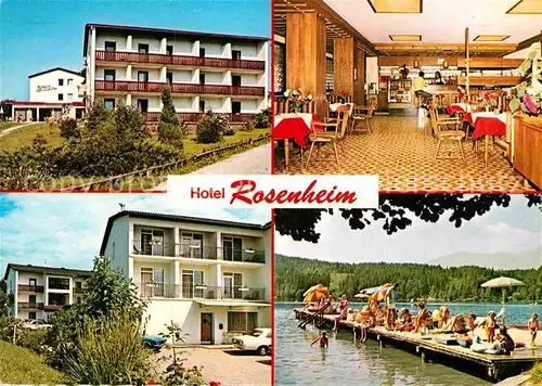 AK / Ansichtskarte Kanzian Klopeiner See St Hotel Restaurant Rosenheim Kat. St. Kanzian am Klopeiner See