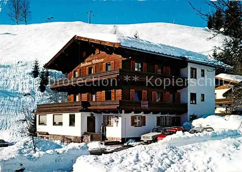 AK / Ansichtskarte Saalbach Hinterglemm Landhaus Mitterer Winter Kat. Saalbach Hinterglemm