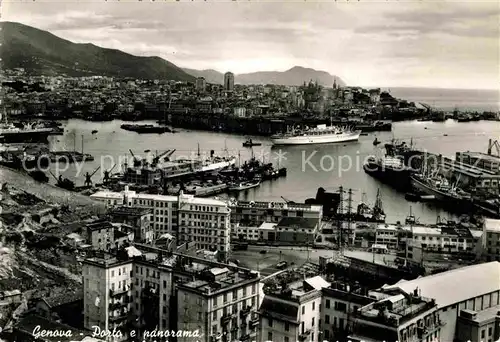 AK / Ansichtskarte Genova Genua Liguria Hafen Panorama Kat. Genova