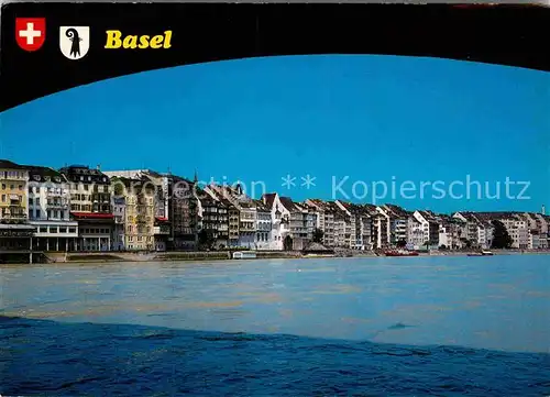 AK / Ansichtskarte Basel BS Partie am Rhein Kat. Basel