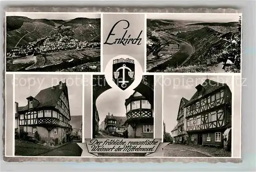 AK / Ansichtskarte Enkirch Mosel Total Panorama Fachwerkhaeuser Kat. Enkirch